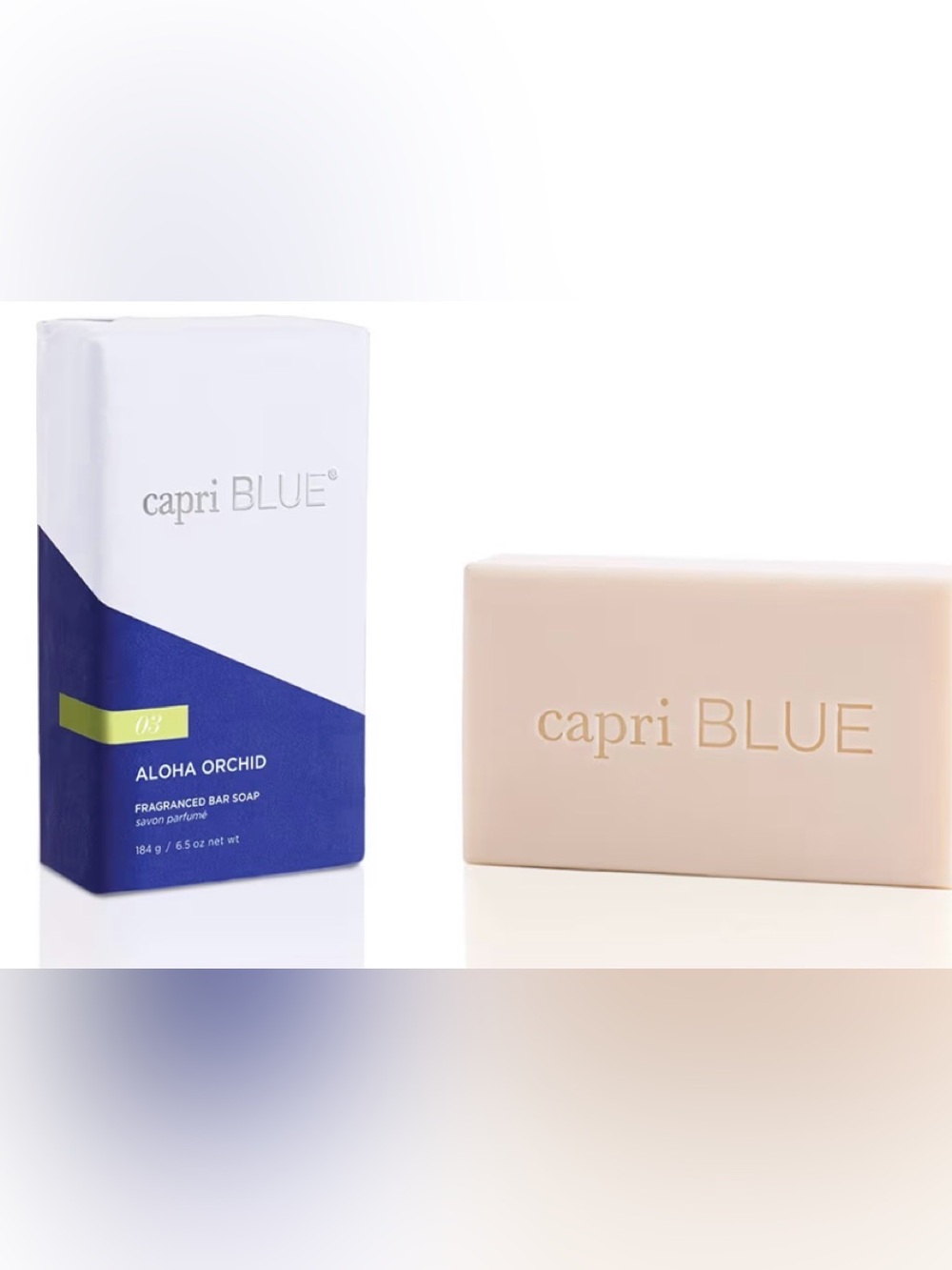 capri BLUE Aloha Orchid Fragranced Bar Soap - Blue & White 184g/6.5oz